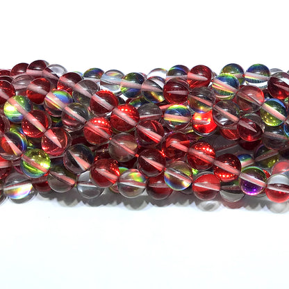 CMS423 Synthetic Moonstone Beads Smooth Round 12mm 15" Strand
